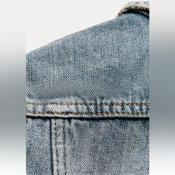 ZARA ZW COLLECTION WASHED DENIM JACKET - Picture 4 of 7